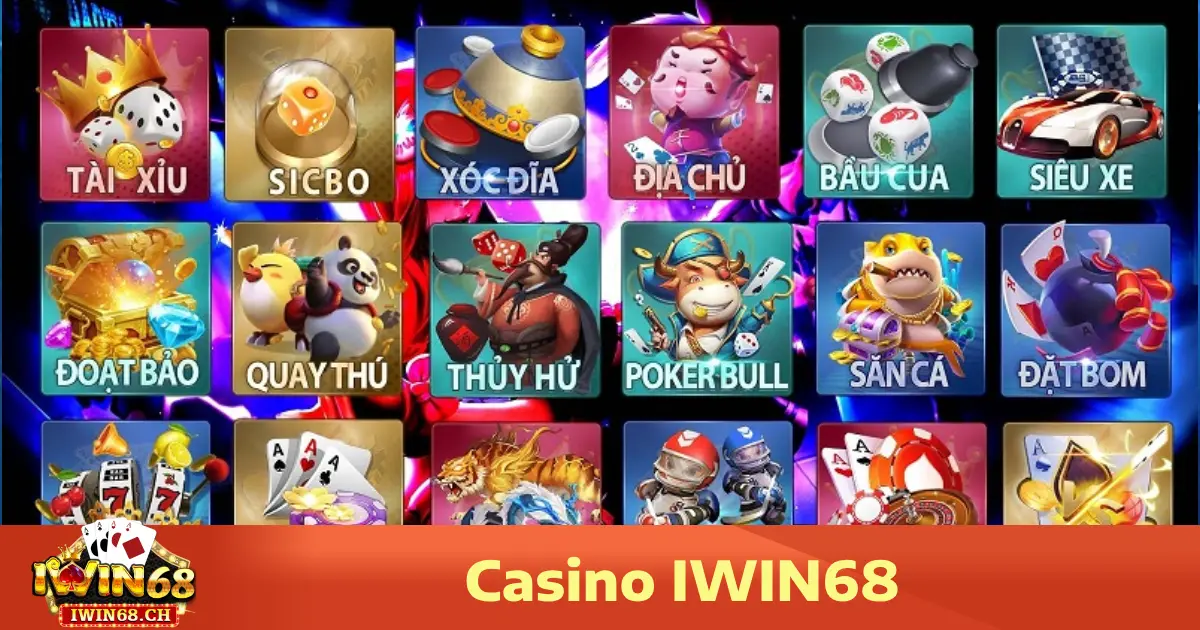 Casino iwin68 3 Các trò chơi nổi bật tại Casino Iwin68